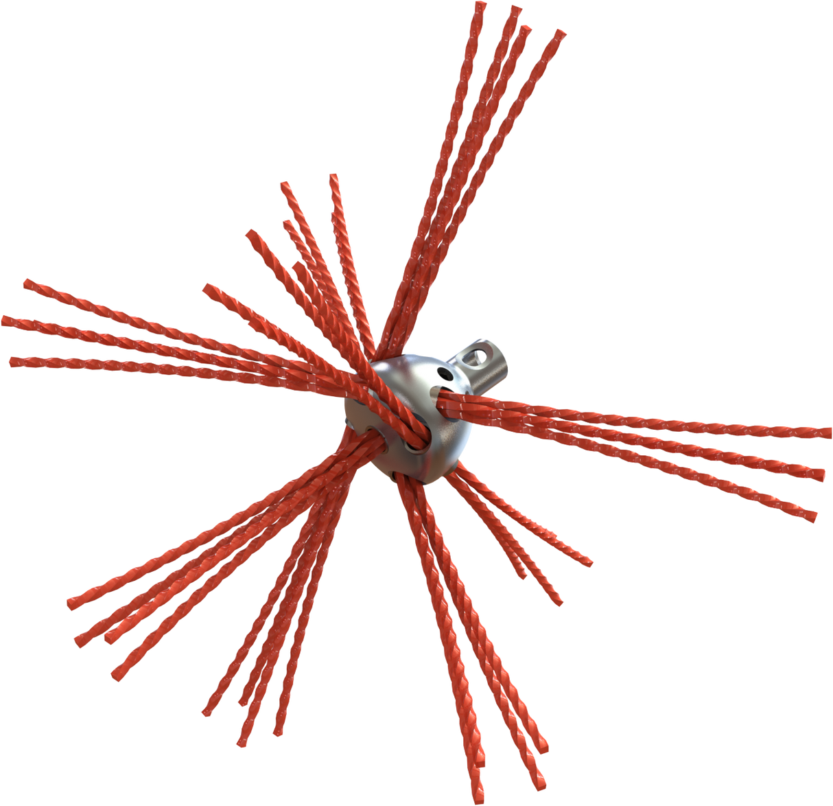 Tornado 360 head with nylon bristles