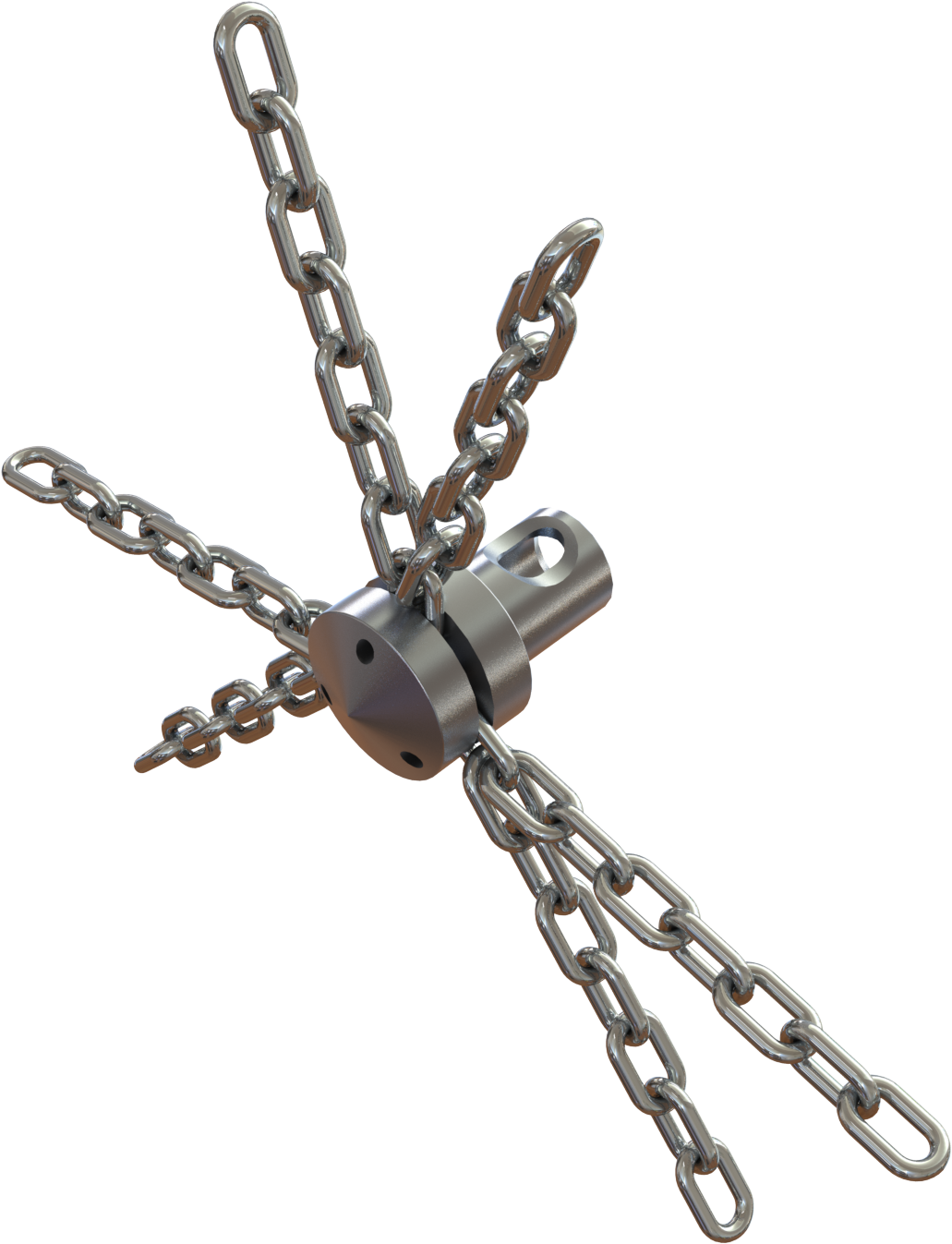 Tornado head with 6 parts chain