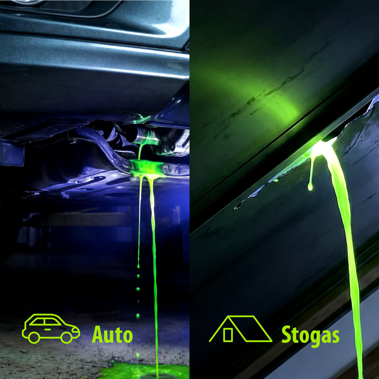 Nuotėkio aptikimo skystis