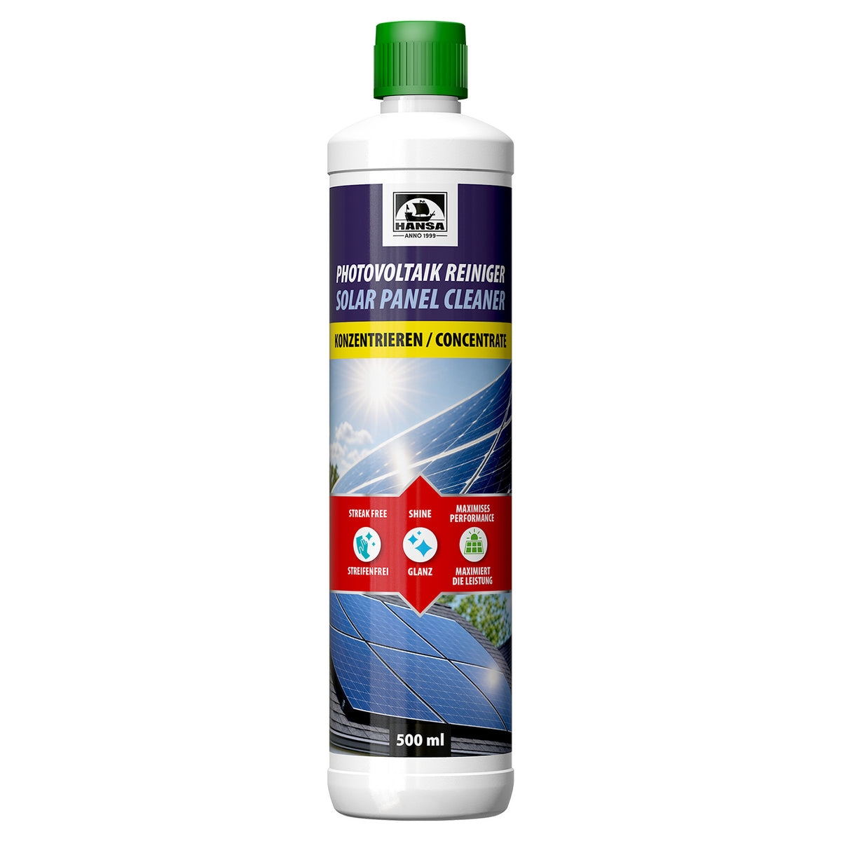 Solar Panel & Photovoltaic Cleaner Concentrate, 500 ml