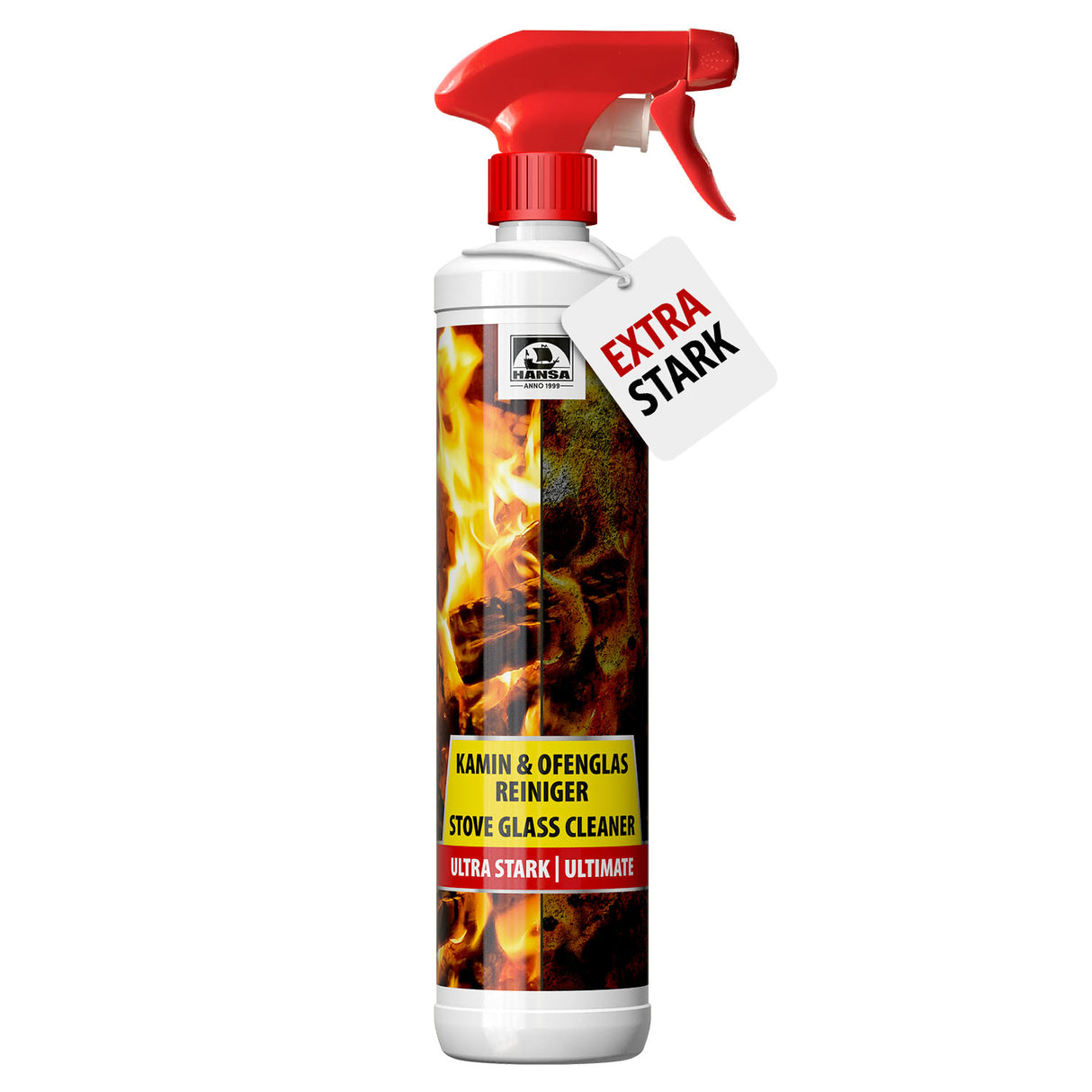 HANSA Strong Fireplace Glass Cleaner, 500 ml