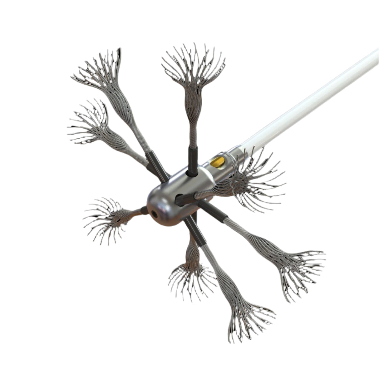 Tornado PRO (⌀17): Aluminum brush head with stainless steel cable, ø 25 cm in diameter. Brushes Hansaflame