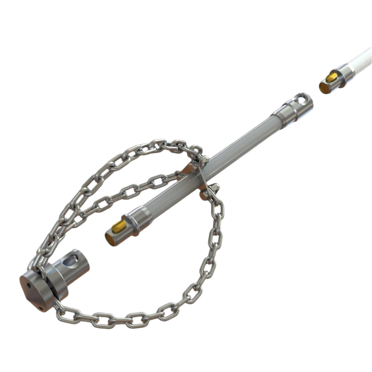 Tornado PRO (⌀17): Aluminum brush head with stainless steel chain, ø 25 cm in diameter. Brushes Hansaflame