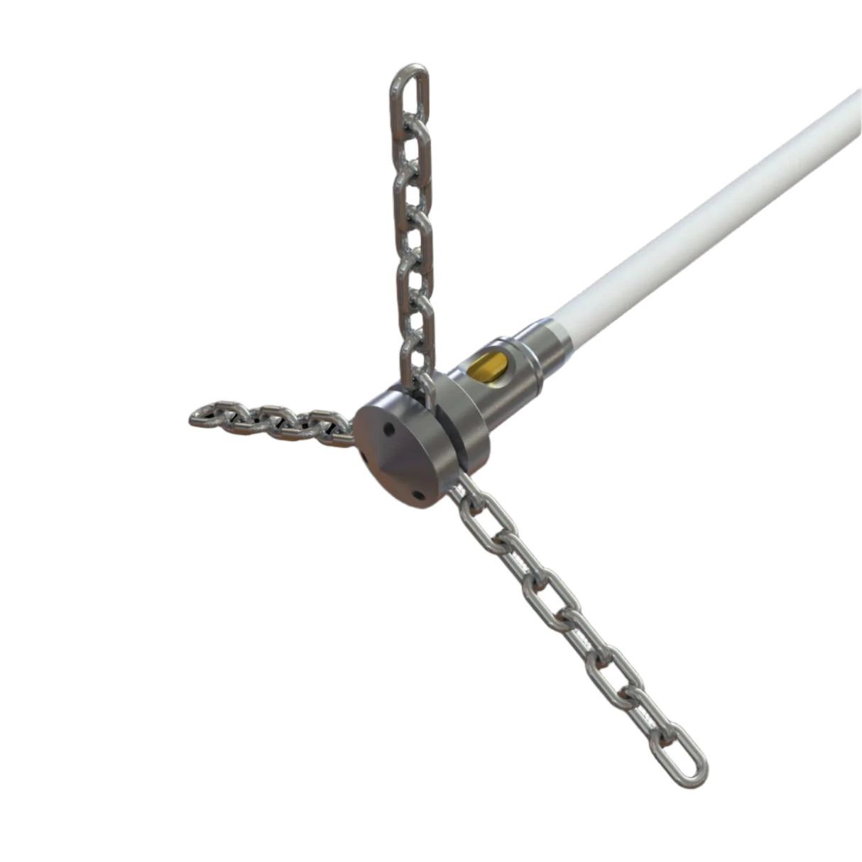 Tornado PRO (⌀17): Aluminum brush head with stainless steel chain, ø 30 cm in diameter. Brushes Hansaflame