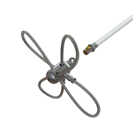 Tornado PRO (⌀17): Aluminum brush head with stainless steel cable, ø 35 cm in diameter Brushes Hansaflame