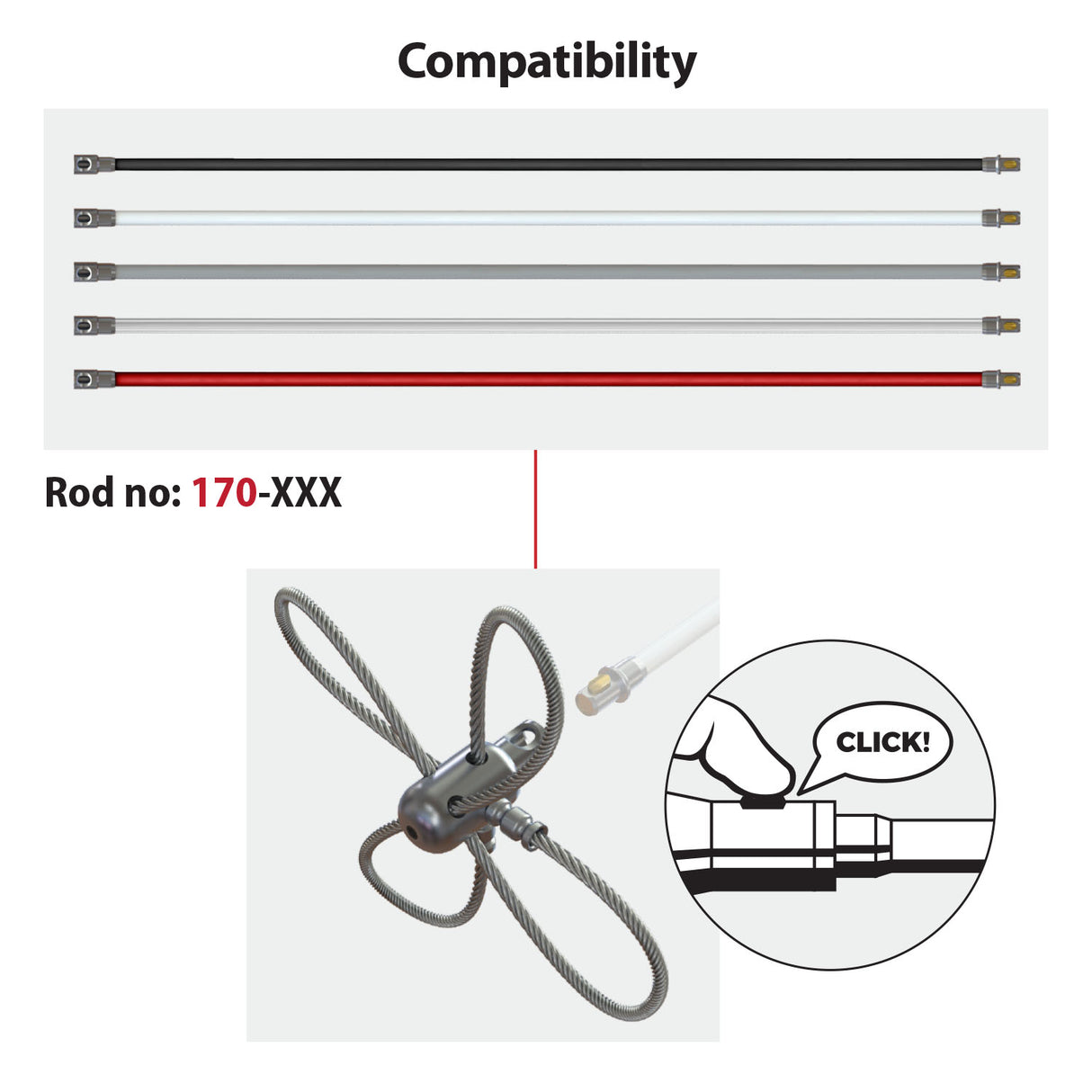 Tornado PRO (⌀17): Kaapeli Savupiippuharja