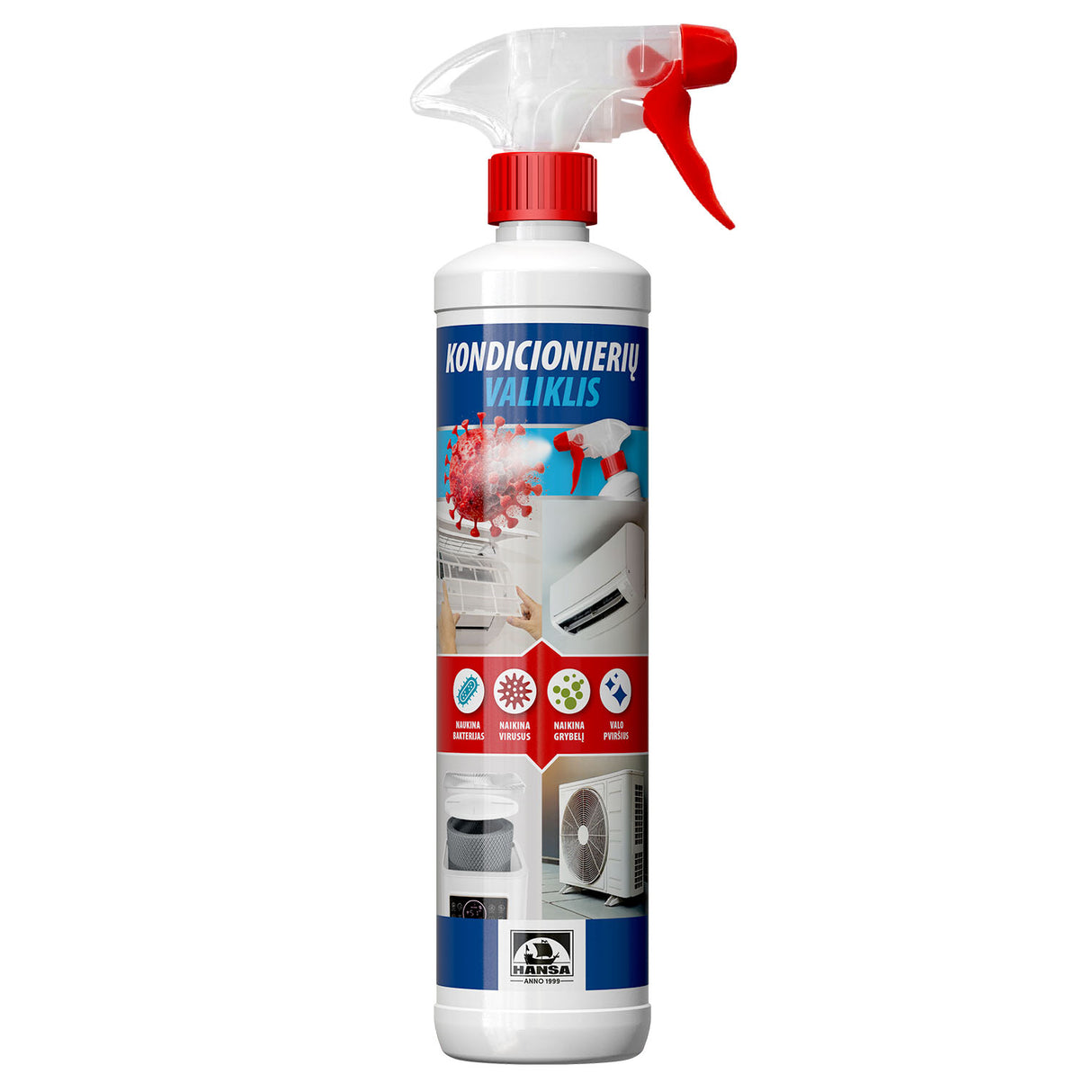 AC cleaning spray for removing dust and bacteria