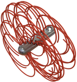 Tornado (⌀12): dvigubo sriegio galvutė su nailoniniais šereliais