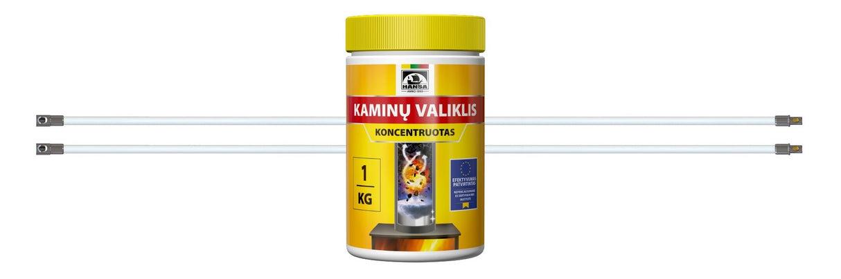 2 Tornado rods + HANSA chimney cleaner (1 kg)