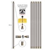 Flexible rods with carrying bag (M12)