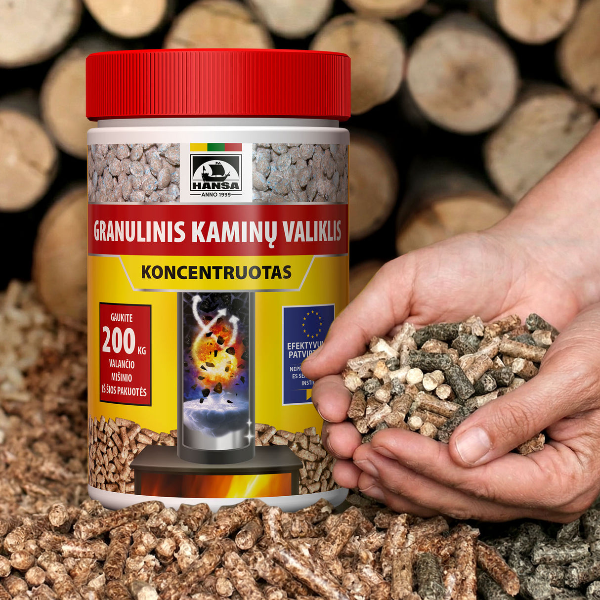 HANSA granulinių krosnelių valymo granulės, 1 kg