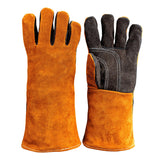 Heat-Resistant Engraved Leather Gloves