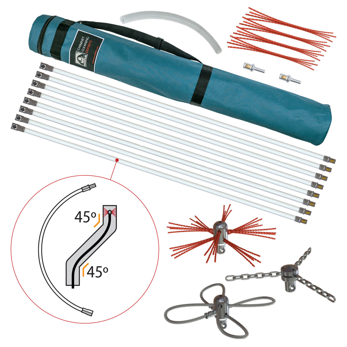 Tornado PRO Chimney Cleaning Kit (⌀17)