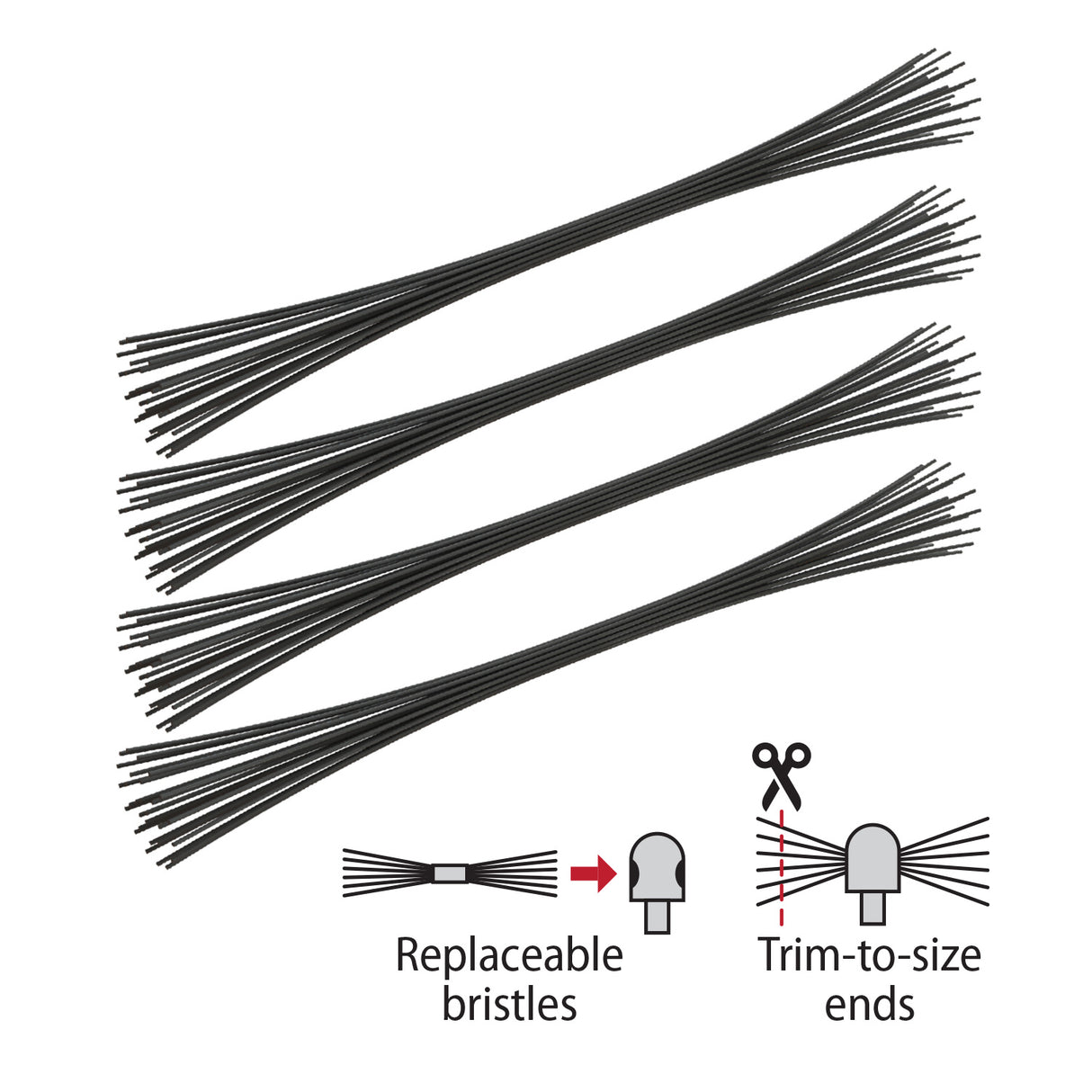 Tornado VENT black bristles