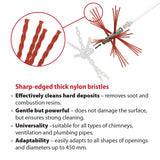 Tornado PRO (⌀17): COMBO Chimney Brush with nylon bristles. Additional part for all the head