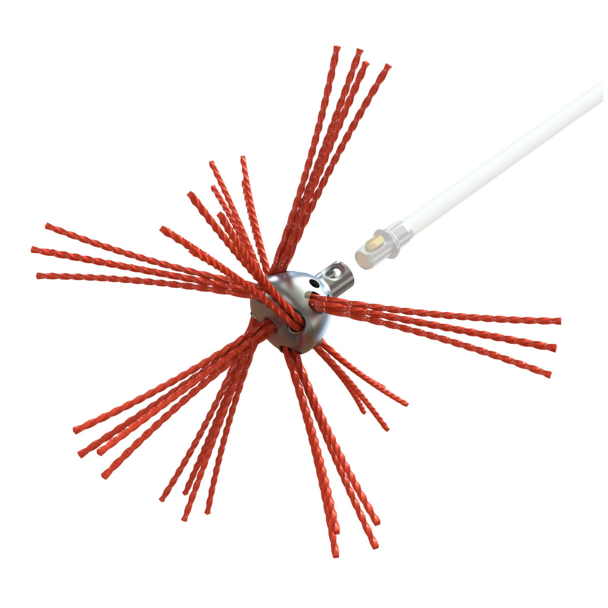 Tornado PRO (⌀17): 360° kamino šepetys su nailoniniais šereliais