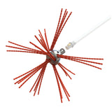 Tornado PRO (⌀17): 360° kamino šepetys su nailoniniais šereliais