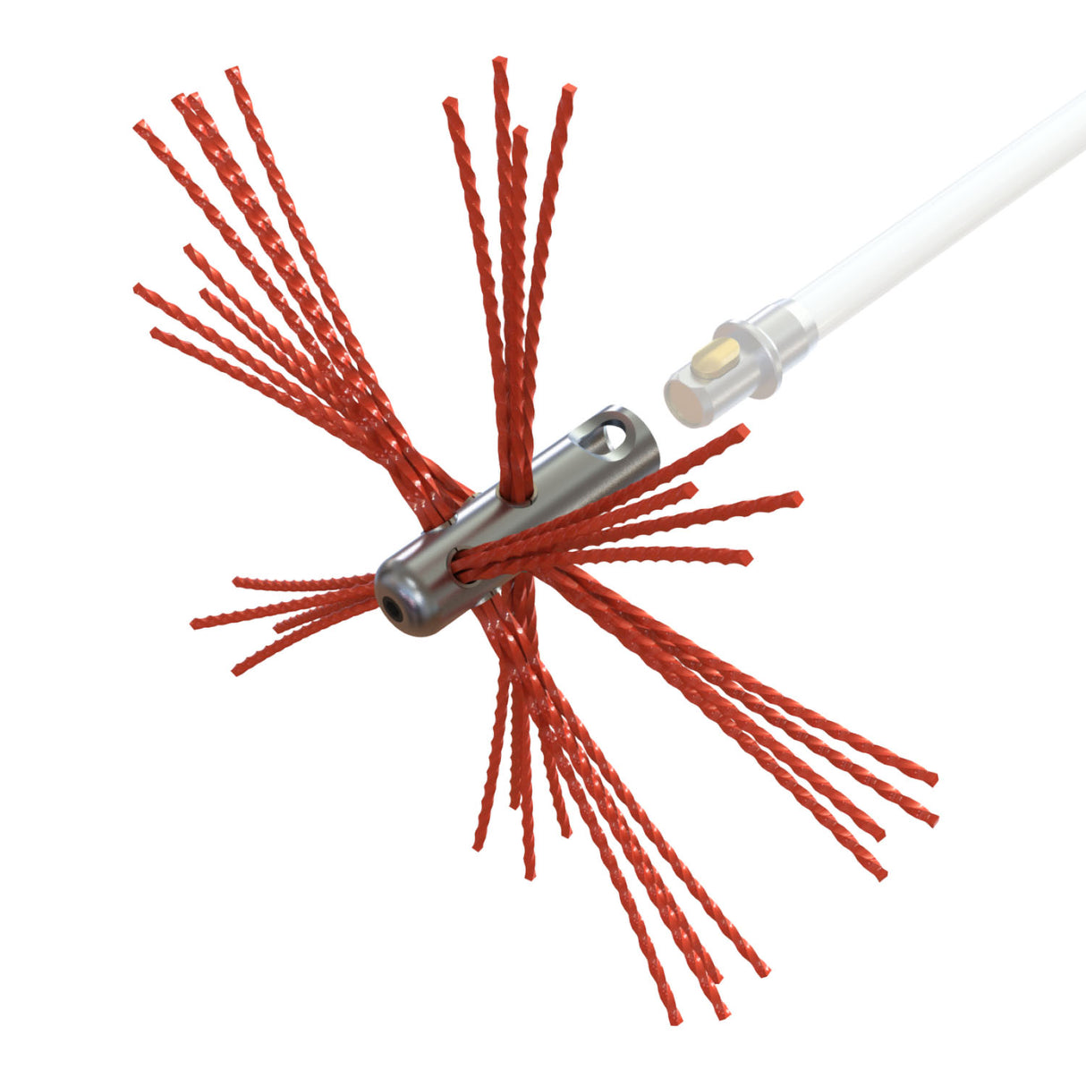 HANSA Tornado (⌀12): LICHT Universele kop met nylonborstels