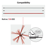 HANSA Tornado (⌀12): cap 360 cu peri din nylon (150-360)