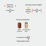 Tornado (⌀12): grandininė galvutė su 3 segmentais