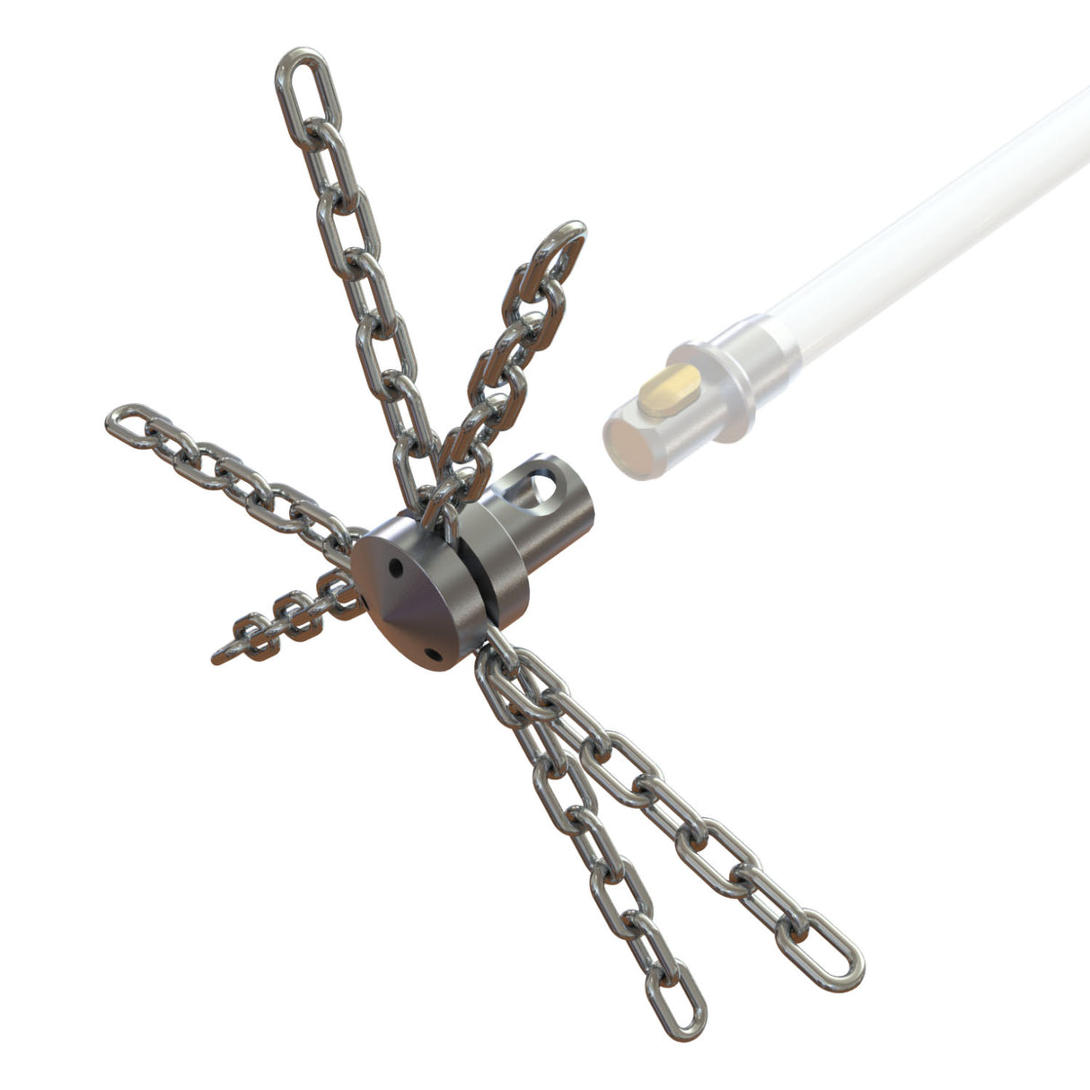 Tornado (⌀12): galvutė su 6 segmentų grandine