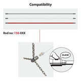 Tornado (⌀12): galvutė su 3 segmentų grandine ir ardančia priekine dalimi