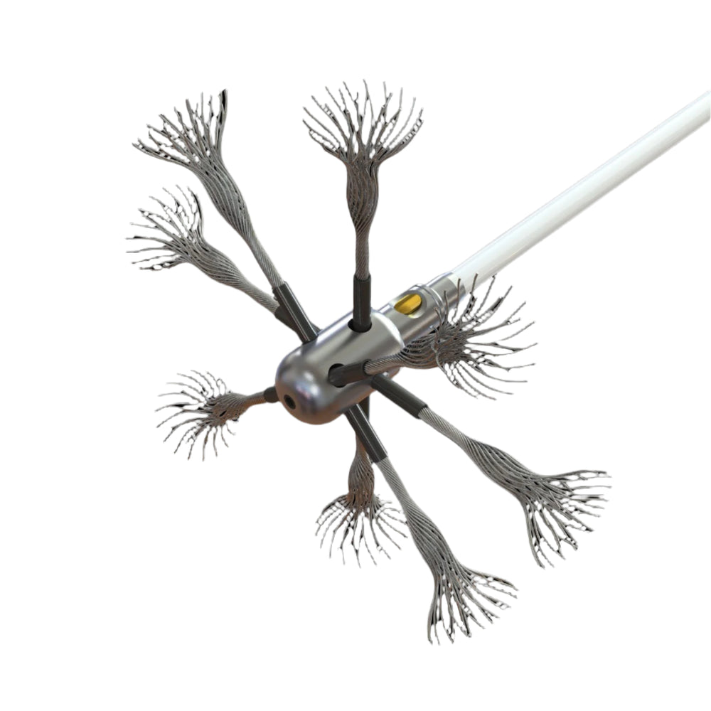 Tornado PRO (⌀17): Aluminum brush head with stainless steel cable, ø 25 cm in diameter. Brushes Hansaflame