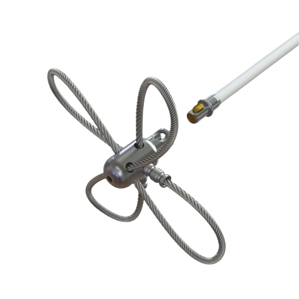 Tornado PRO (⌀17): Aluminum brush head with stainless steel cable, ø 35 cm in diameter Brushes Hansaflame