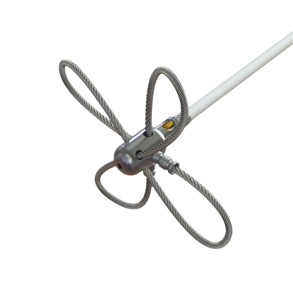 Tornado PRO (⌀17): Aluminum brush head with stainless steel cable, ø 35 cm in diameter Brushes Hansaflame