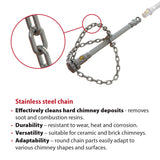 HANSA Tornado PRO (⌀17): Borstel met ronde ketting (170-11)