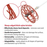 HANSA Tornado PRO (⌀17): Dubbele Schroefborstel met Nylonharen (170-19)