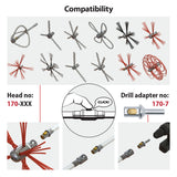 HANSA Tornado PRO (⌀17): Flexible rod, 1 m