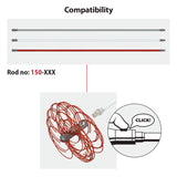 Tornado (⌀12): dvigubo sriegio galvutė su nailoniniais šereliais