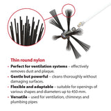 Tornado (⌀12): ventiliacijos galvutė su minkštais nailoniniais šereliais