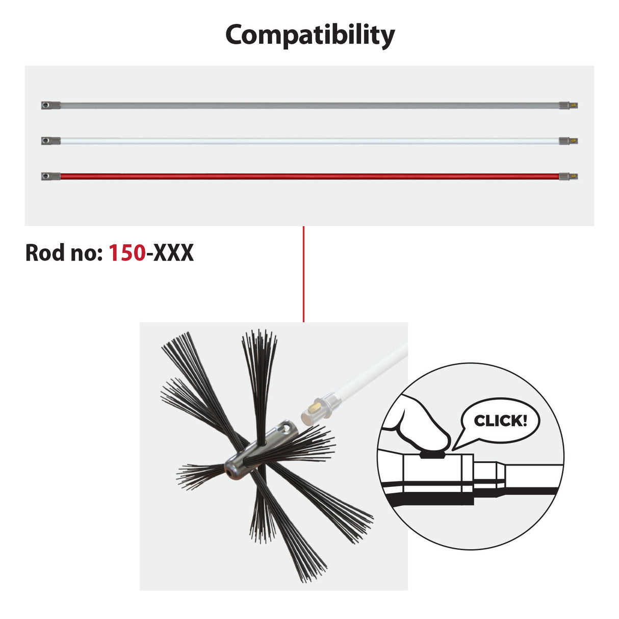 HANSA Tornado(⌀12): LIGHT Belüftungskopf mit weichen Nylonborsten (150-52)