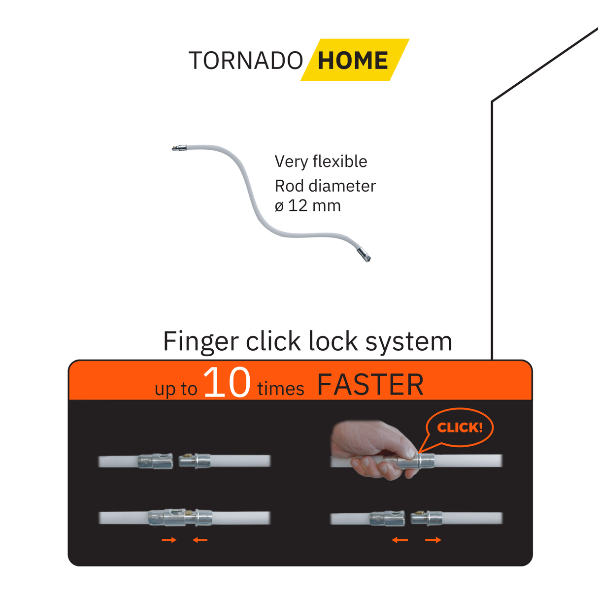 TORNADO HOME Chimney Cleaning Kit